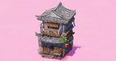 Chinese Tea House Watercolor — Minecraft Build by EasternRealms (1)