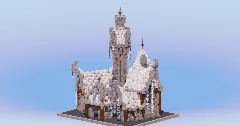 Sky Medieval Fantasy Castle — Minecraft Build by LeonisBuilds (2)