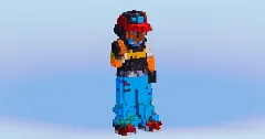 Ash Ketchum Diamond & Pearl from Pokemon — Minecraft Build by LeonisBuilds (1)