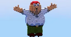Peter Griffin from Family Guy — Minecraft Build by LeonisBuilds (1)