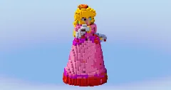 Peach from Super Mario — Minecraft Build by LeonisBuilds (2)