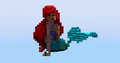 Ariel from Disney The Little Mermaid — Minecraft Build by LeonisBuilds (2)