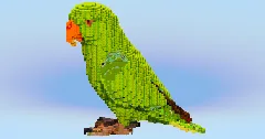 Green Parrot — Minecraft Build by LeonisBuilds (2)