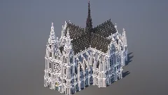 Classic Gothic Cathedral — Minecraft Build by MellowHat (2)