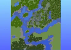 Survival Multibiome Rivers 2000x2000 Blocks Custom Map, River, Forest, Plains, Oak forest, Birch forest, Mountains, Jagged Peaks, Willow forest — Minecraft Build by LeonisBuilds (4)