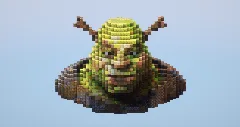 Shrek Bust from Shrek — Minecraft Build by LeonisBuilds (2)