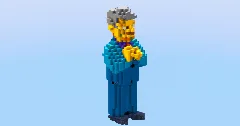 Skinner from the Simpsons — Minecraft Build by LeonisBuilds (1)