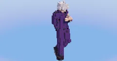 Satoru Gojo from Jujutsu Kaizen — Minecraft Build by LeonisBuilds (1)