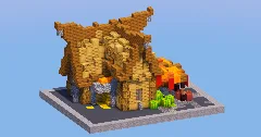 Oak Medieval Fruit Shop — Minecraft Build by LeonisBuilds (2)