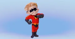 Dash Parr from The Incredibles — Minecraft Build by LeonisBuilds (1)