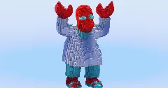 Dr Zoidberg from Futurama — Minecraft Build by LeonisBuilds (2)