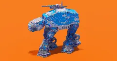 Blue AT-AT Walker — Minecraft Build by StarWarsCreations (2)
