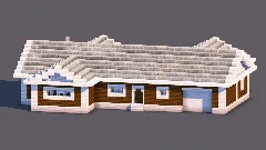 Modern Suburban Ranch House | Family Home with Garage — Minecraft Build by RaekonBuilds (2)
