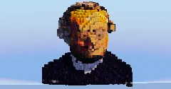 Gregor Mendel Bust — Minecraft Build by LeonisBuilds (2)