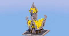 Yellow Medieval Fantasy House 2 — Minecraft Build by LeonisBuilds (1)