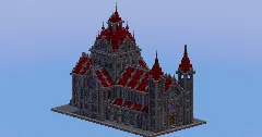 Compact Dark Red Gothic Cathedral — Minecraft Build by LeonisBuilds (3)