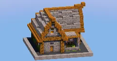 Stone Beginner House — Minecraft Build by LeonisBuilds (2)