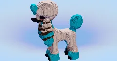Furfrou La Reine — Minecraft Build by LeonisBuilds (2)