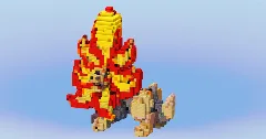 Mega Pyroar from Pokemon — Minecraft Build by LeonisBuilds (1)