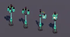 Dark Copper Gothic Lamps Pack — Minecraft Build by MellowHat (2)