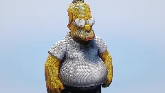 Homer Simpson — Minecraft Build by LeonisBuilds (1)