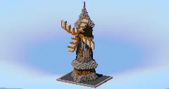 Stone Medieval Windmill — Minecraft Build by LeonisBuilds (2)