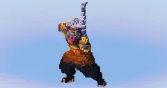 Inosuke from Demon Slayer — Minecraft Build by LeonisBuilds (2)