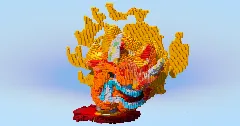 Terastal Ogerpon Hearthflame Mask — Minecraft Build by LeonisBuilds (2)