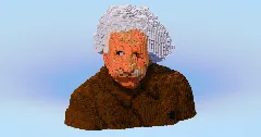Albert Einstein — Minecraft Build by LeonisBuilds (1)