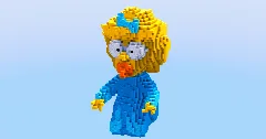 Maggie Simpson — Minecraft Build by LeonisBuilds (2)