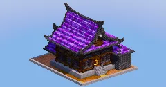 Dark Amethyst Japanese Temple House — Minecraft Build by LeonisBuilds (2)