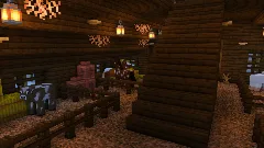 White Farm Barn | Fully Furnished Interior — Minecraft Build by RaekonBuilds (5)