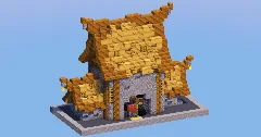 Oak Medieval Blacksmith House — Minecraft Build by LeonisBuilds (1)