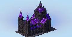 Dark Amethyst Gothic Cathedral Original — Minecraft Build by LeonisBuilds (2)