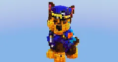 Chase from Paw Patrol — Minecraft Build by LeonisBuilds (2)
