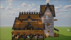 Medieval House - The Grand Medieval Manor — Minecraft Build by claraneto (6)