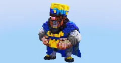 Blue King from Clash Royale — Minecraft Build by LeonisBuilds (1)