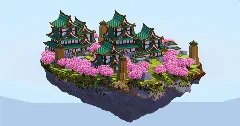 Japanese Floating Island Dark Prismarine version — Minecraft Build by LeonisBuilds (2)