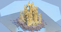 Sandstone Fantasy Castle 400x400 Blocks Fully Built Map — Minecraft Build by LeonisBuilds (2)