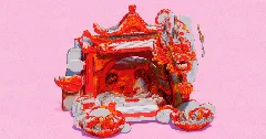 Papercraft Dragon Temple — Minecraft Build by EasternRealms (2)