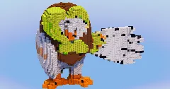 Dartrix from Pokemon — Minecraft Build by LeonisBuilds (2)