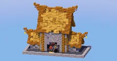 Oak Medieval Blacksmith House — Minecraft Build by LeonisBuilds (2)