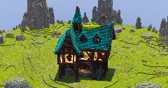 Blue Medieval House — Minecraft Build by StrongholdStudios (1)