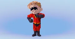 Dash Parr from The Incredibles — Minecraft Build by LeonisBuilds (2)