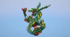 Rayquaza from Pokemon — Minecraft Build by LeonisBuilds (2)