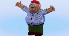 Peter Griffin — Minecraft Build by LeonisBuilds (1)