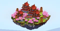 Japanese Floating Island Mangrove Castle Version — Minecraft Build by LeonisBuilds (2)