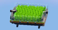1500 Sugarcane/hour Automatic Farm, Uses slimeblocks and flying machine — Minecraft Build by LeonisBuilds (2)
