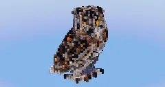 Owl Animal — Minecraft Build by LeonisBuilds (1)