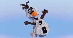 Olaf from Disney Frozen — Minecraft Build by LeonisBuilds (2)